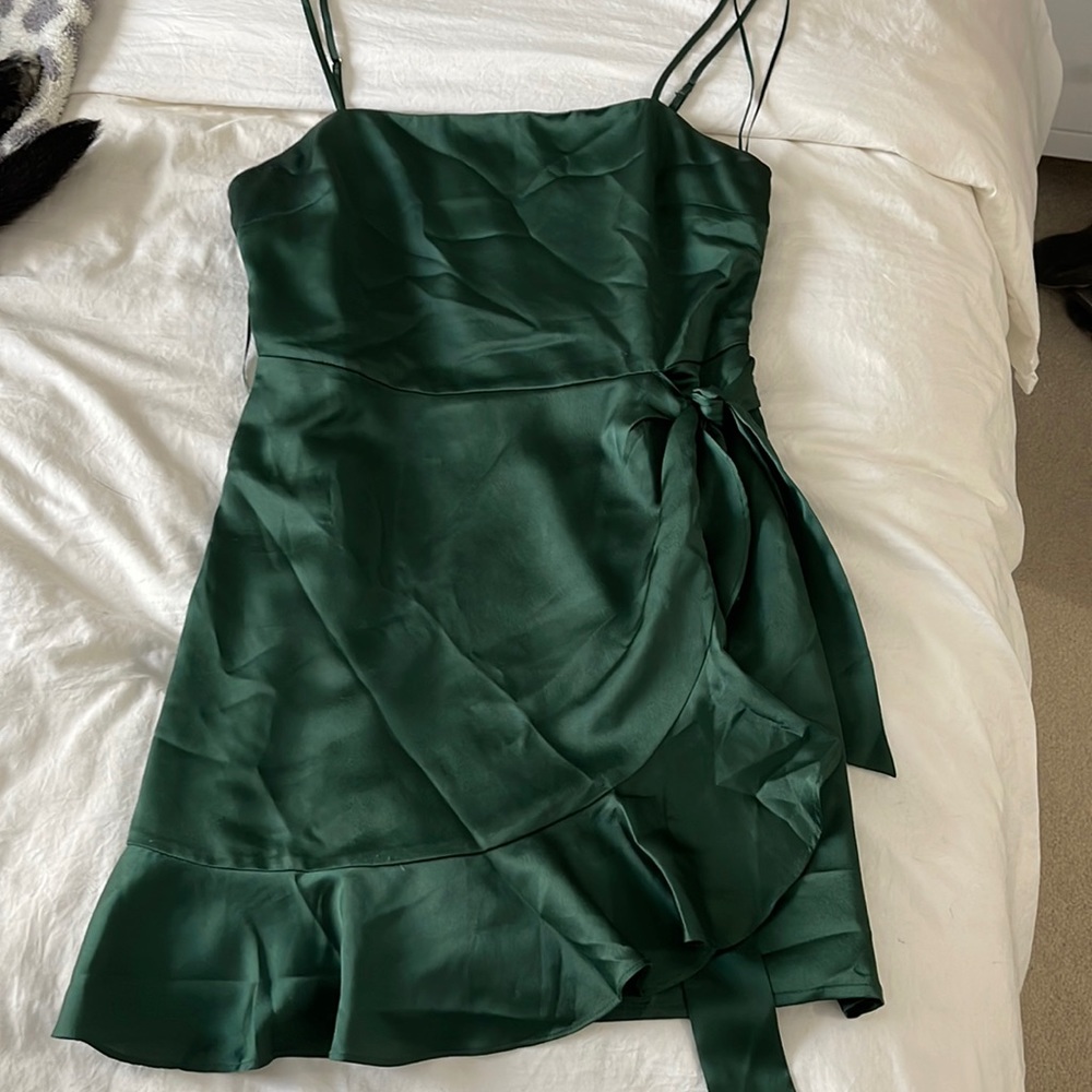 Silky Wrap Dress